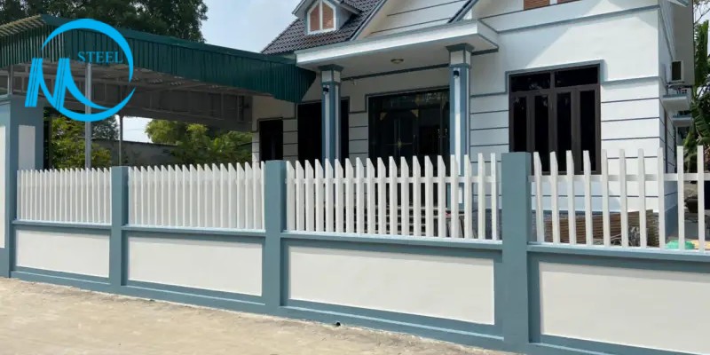 Mẫu Hàng Rào Thép Hộp Mạ Kẽm Đẹp Hiện Nay